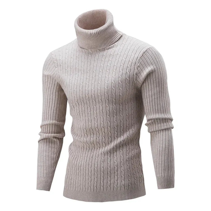 Men's Ribbed Turtleneck Sweater