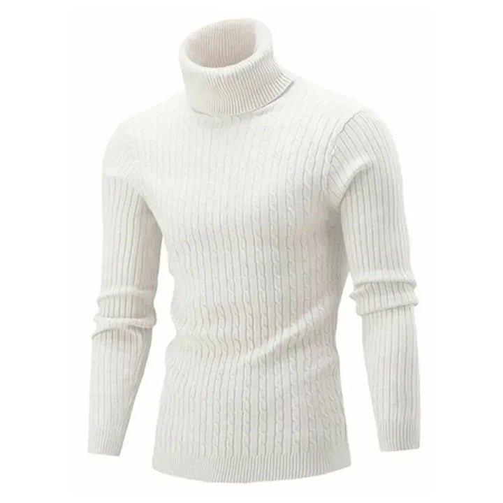 Men's Ribbed Turtleneck Sweater