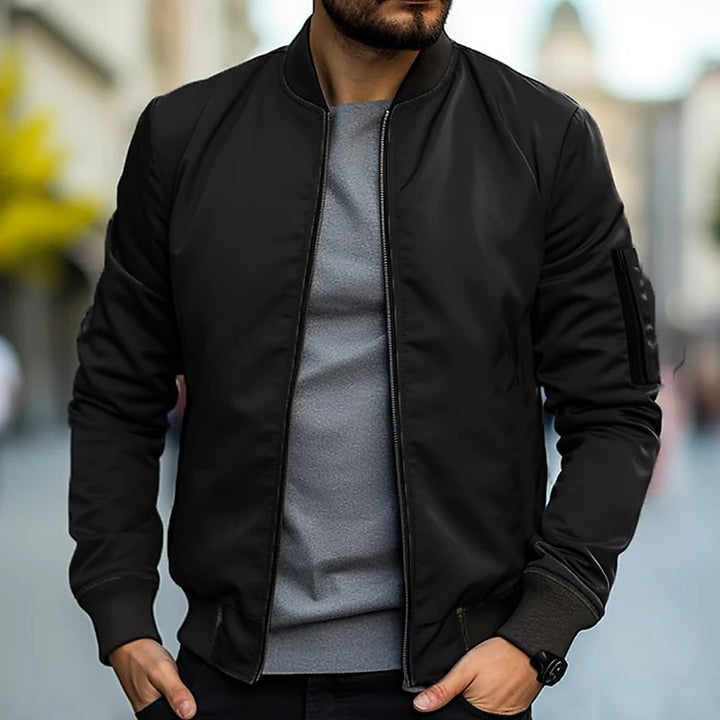 Men's Bomber Jacket with Pockets