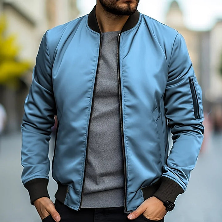 Men's Bomber Jacket with Pockets
