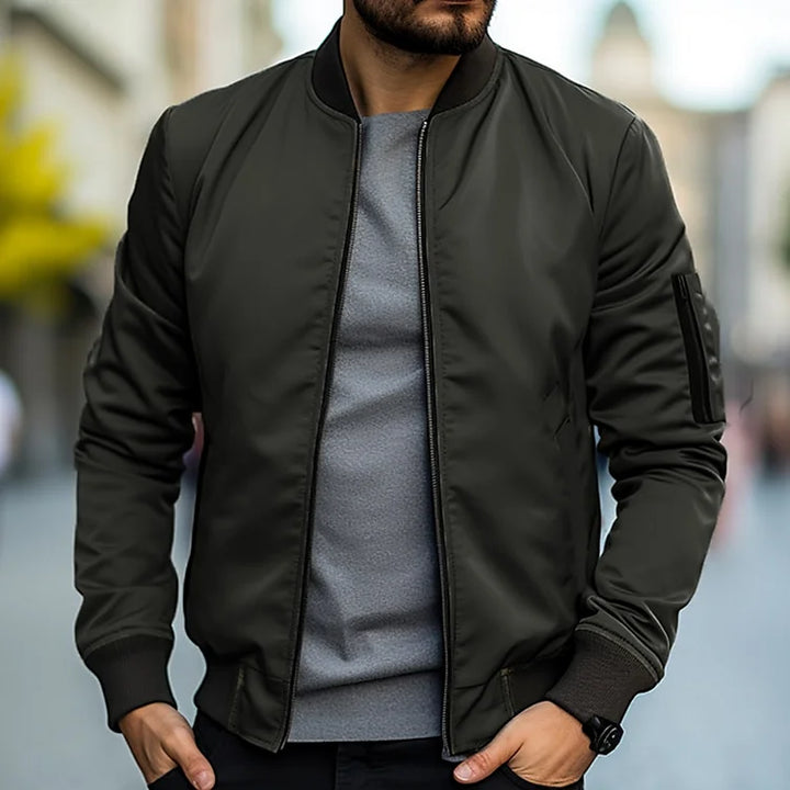 Men's Bomber Jacket with Pockets