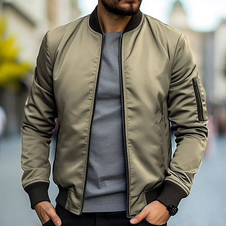 Men's Bomber Jacket with Pockets