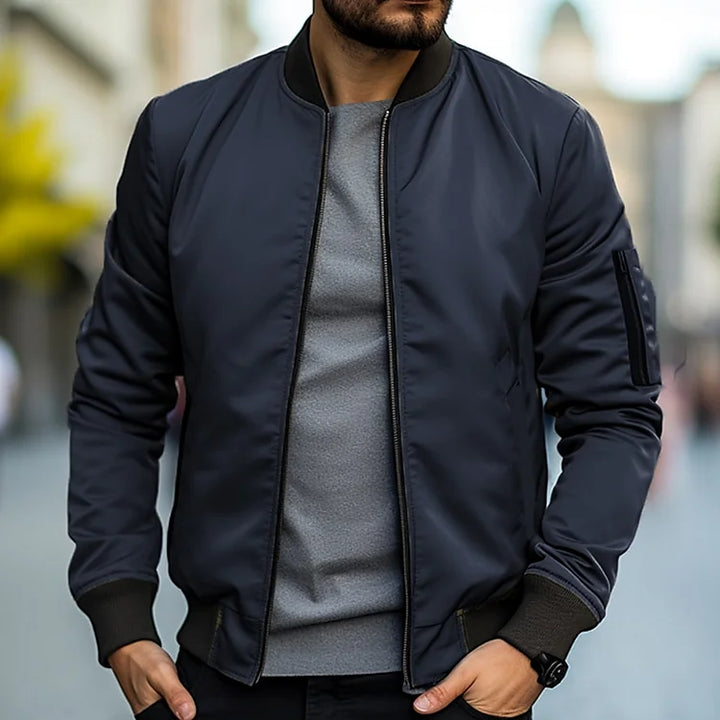 Men's Bomber Jacket with Pockets