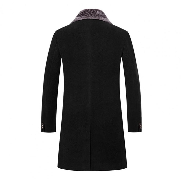 Men's Coat with Faux Fur Lining