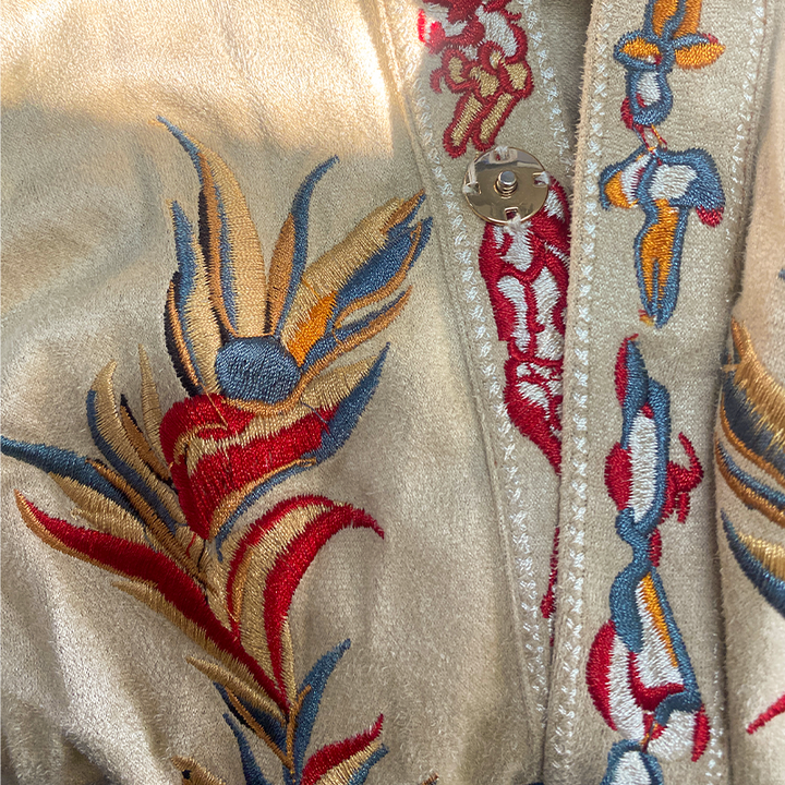 Men's Western Embroidered Short-Sleeve Button-Down Shirt 9