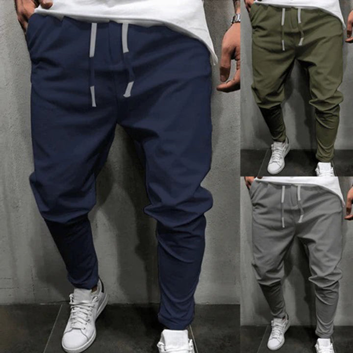 Men’s Jogger-Style Pants with Dropped Crotch