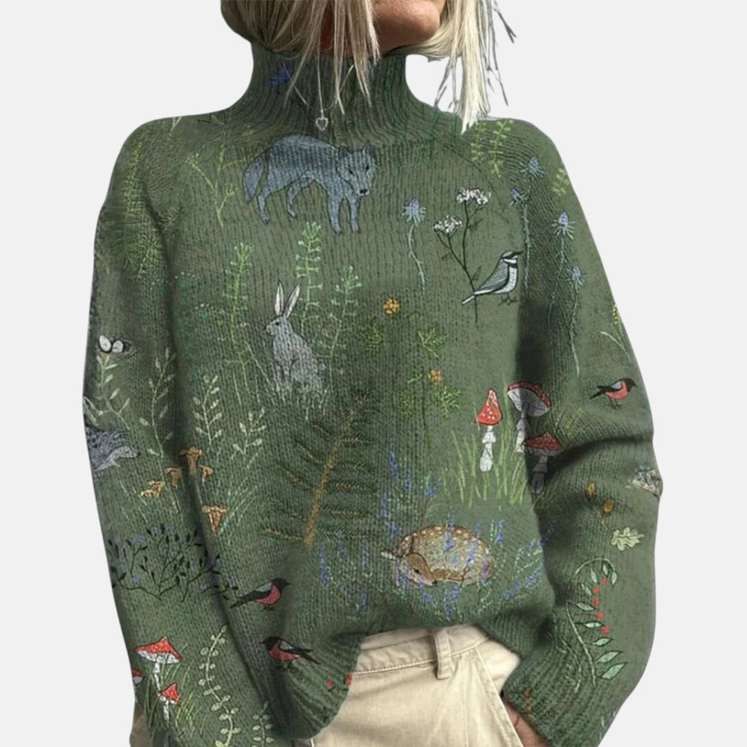 Elegant Soft Women's Turtleneck Jumper