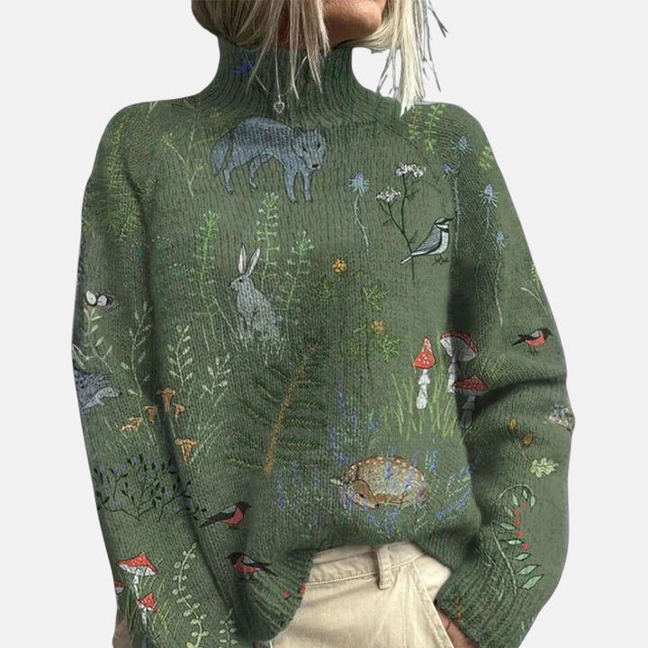 Elegant Soft Women's Turtleneck Jumper