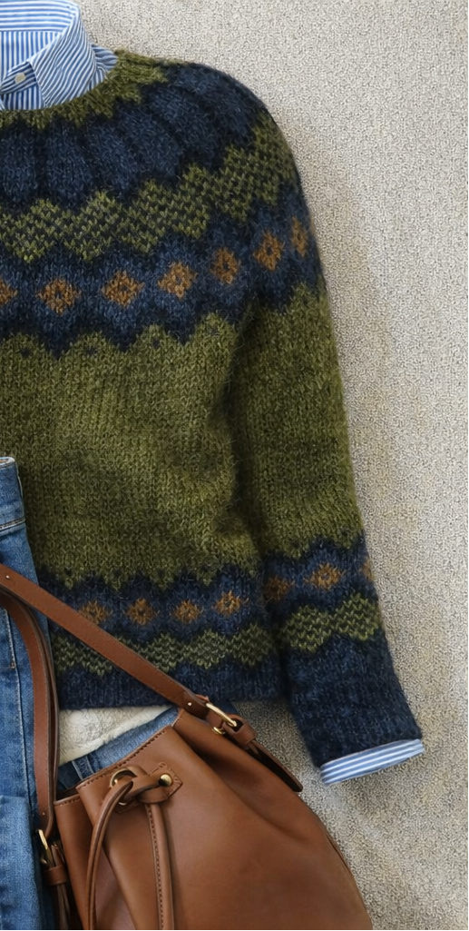 Cozy Nordic-Knit Women's Jumper