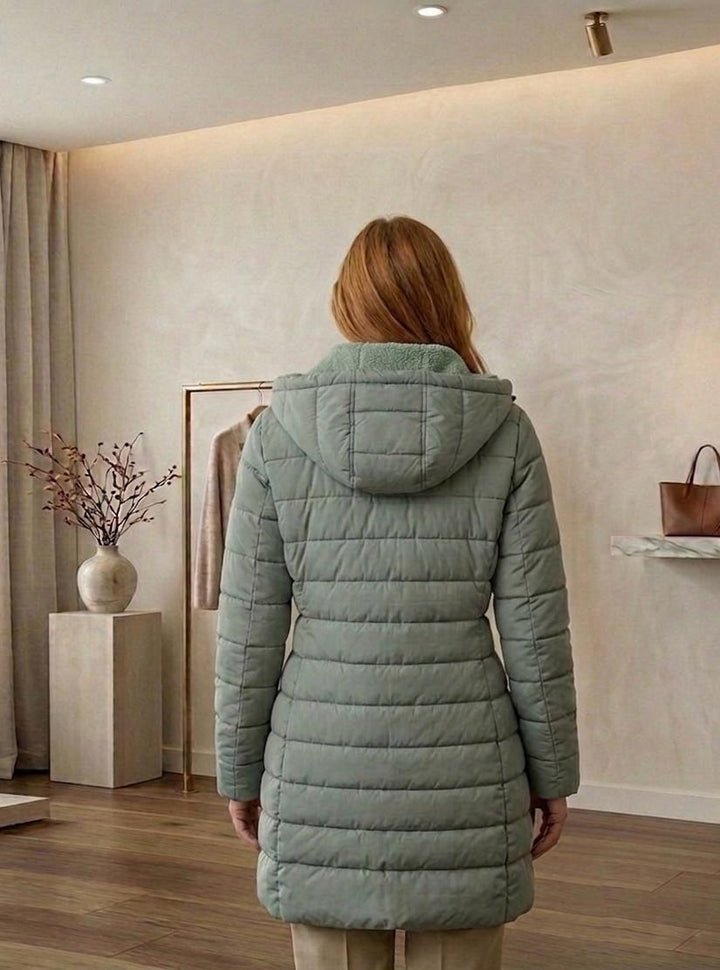 Warm Quilted A-Line Women's Winter Coat