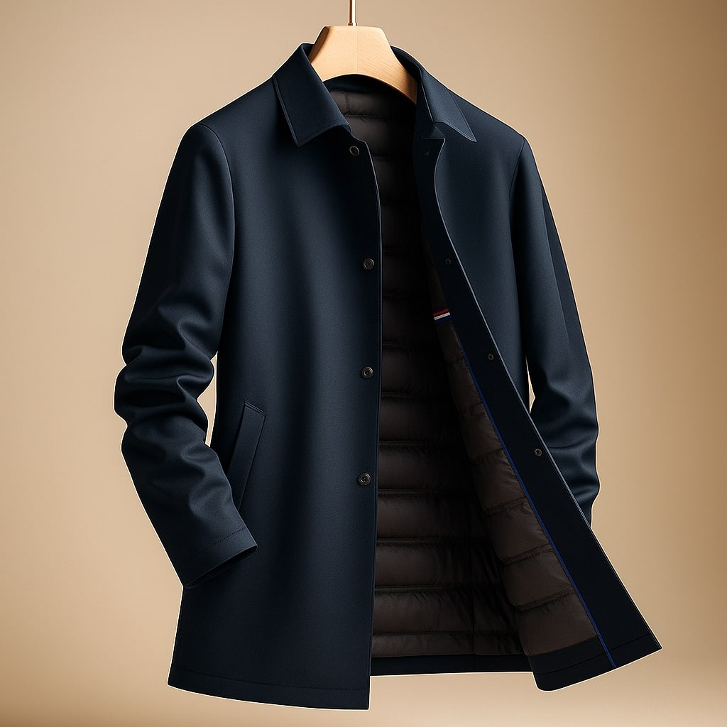 Lightweight Warming Men's Down Shell Coat