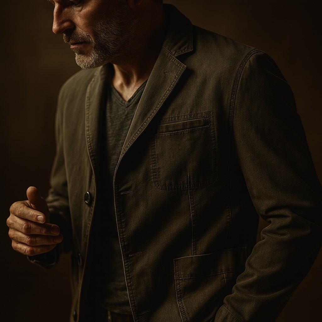 Versatile Modern Men's Cotton Utility Blazer
