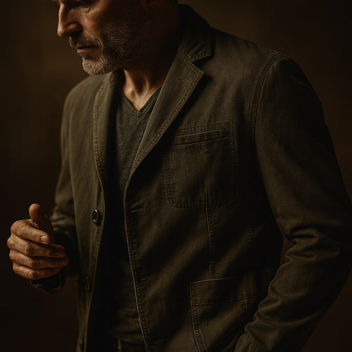 Versatile Modern Men's Cotton Utility Blazer