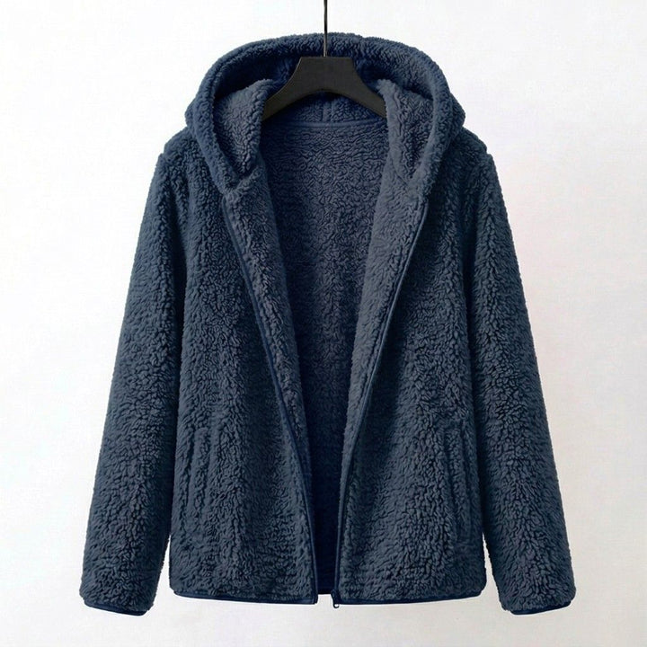Cozy Hooded Women's Sherpa Coat
