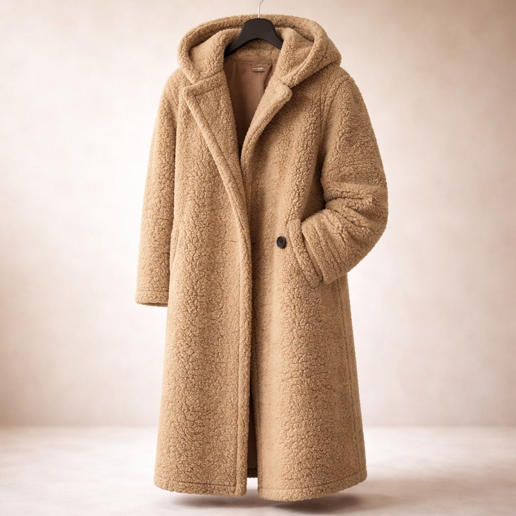 Elegant Warm Women's Hooded Long Coat