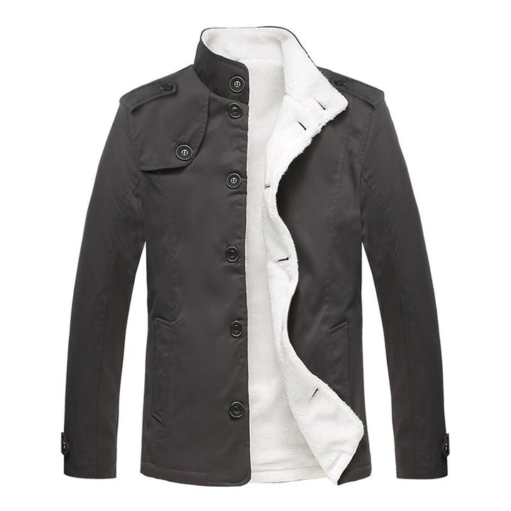 Men’s Stand-Up Collar Button Jacket