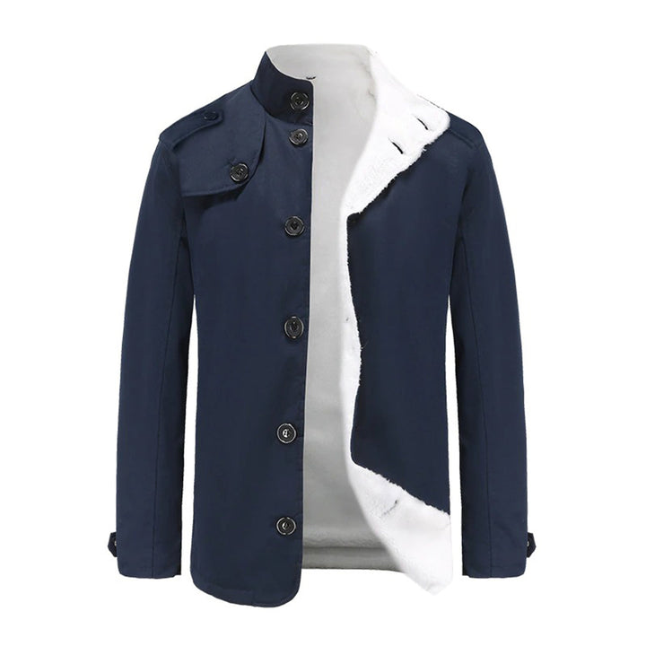 Men’s Stand-Up Collar Button Jacket