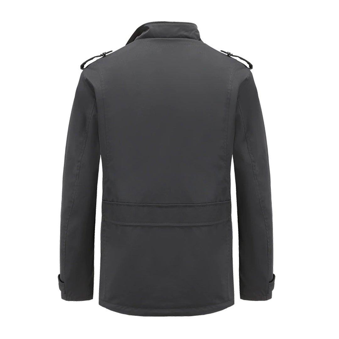 Men’s Stand-Up Collar Button Jacket