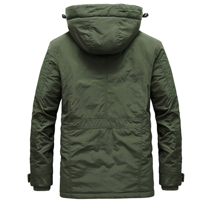 Men’s Hooded Jacket with Faux Fur Lining