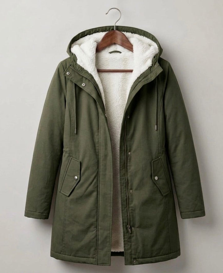 Waterproof Fleece-Lined Women's Long Parka