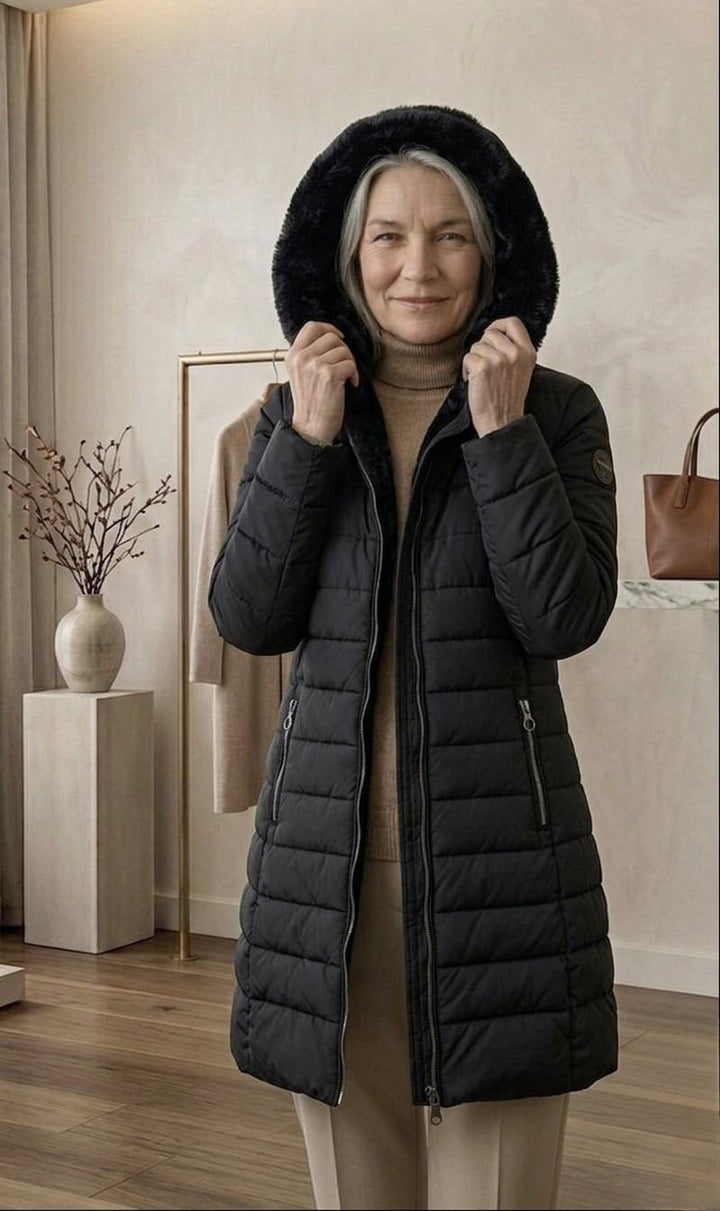 Warm Quilted A-Line Women's Winter Coat