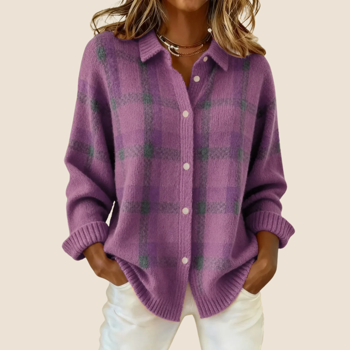 Retro Check Women's Sweater