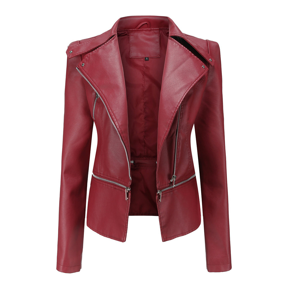 Women’s Slim-Fit Leather Jacket
