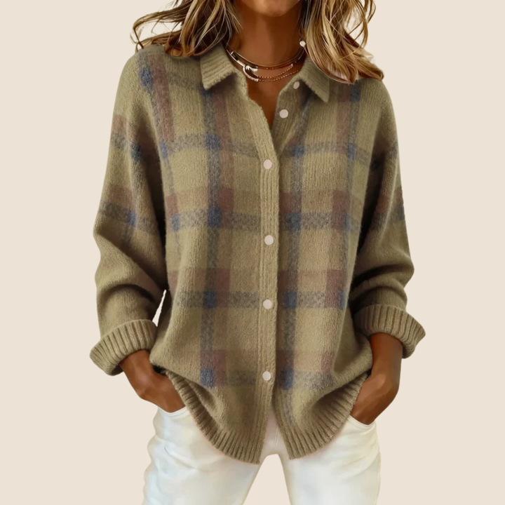 Retro Check Women's Sweater
