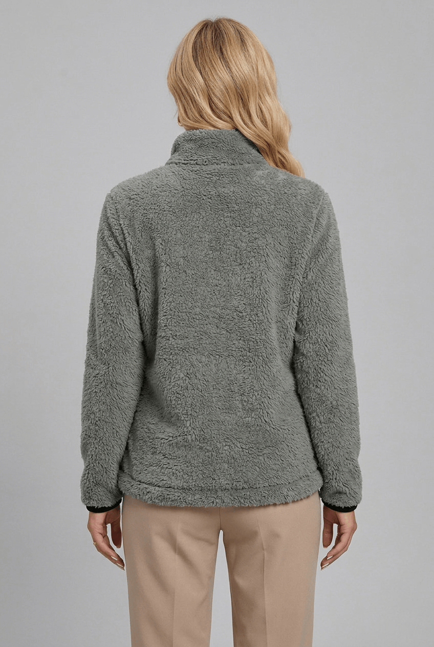 Cozy Plush Women's Teddy Fleece Jacket