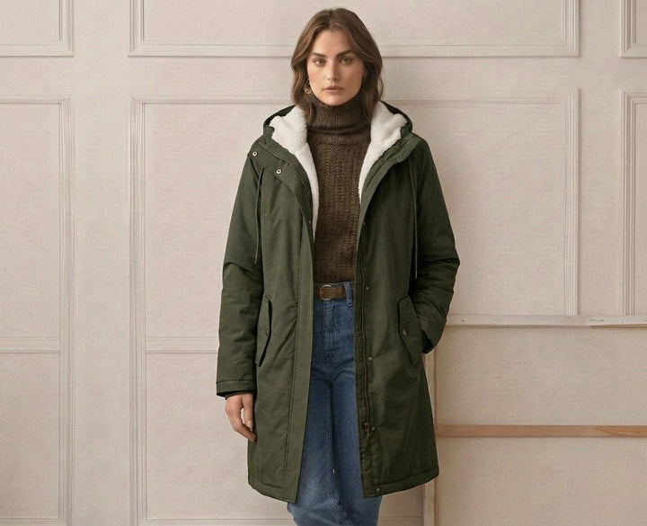 Waterproof Fleece-Lined Women's Long Parka