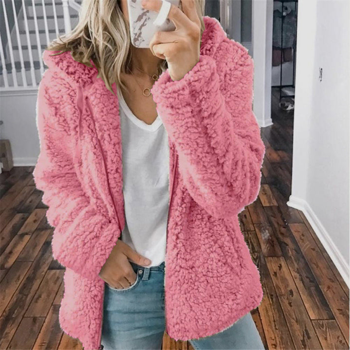 Cozy Hooded Women's Sherpa Coat