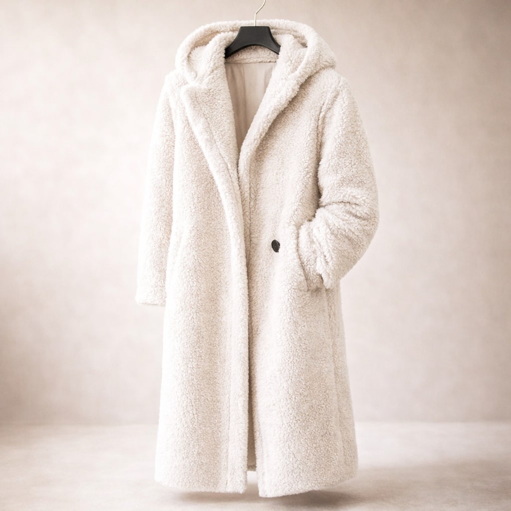 Elegant Warm Women's Hooded Long Coat
