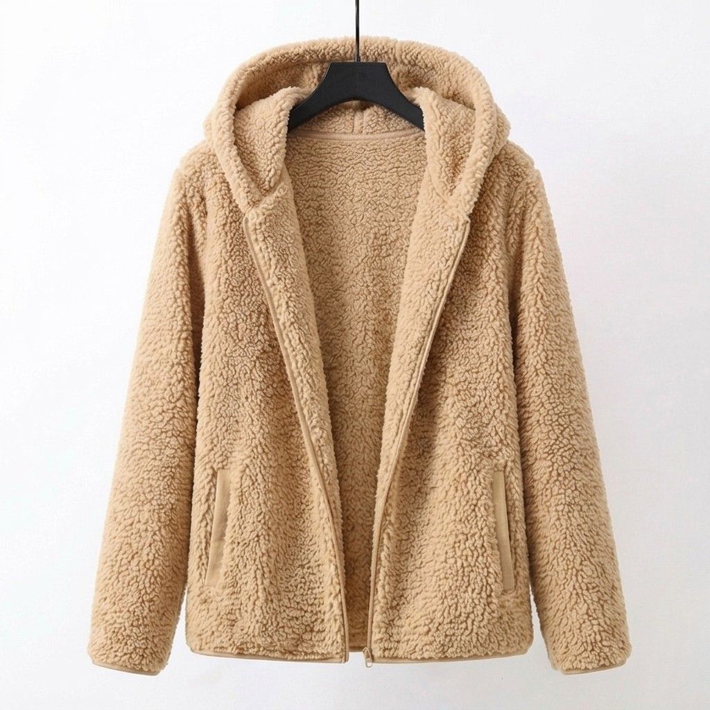 Cozy Hooded Women's Sherpa Coat