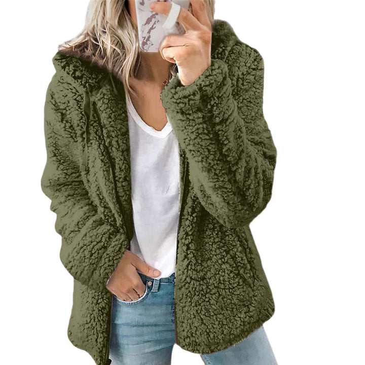 Cozy Hooded Women's Sherpa Coat