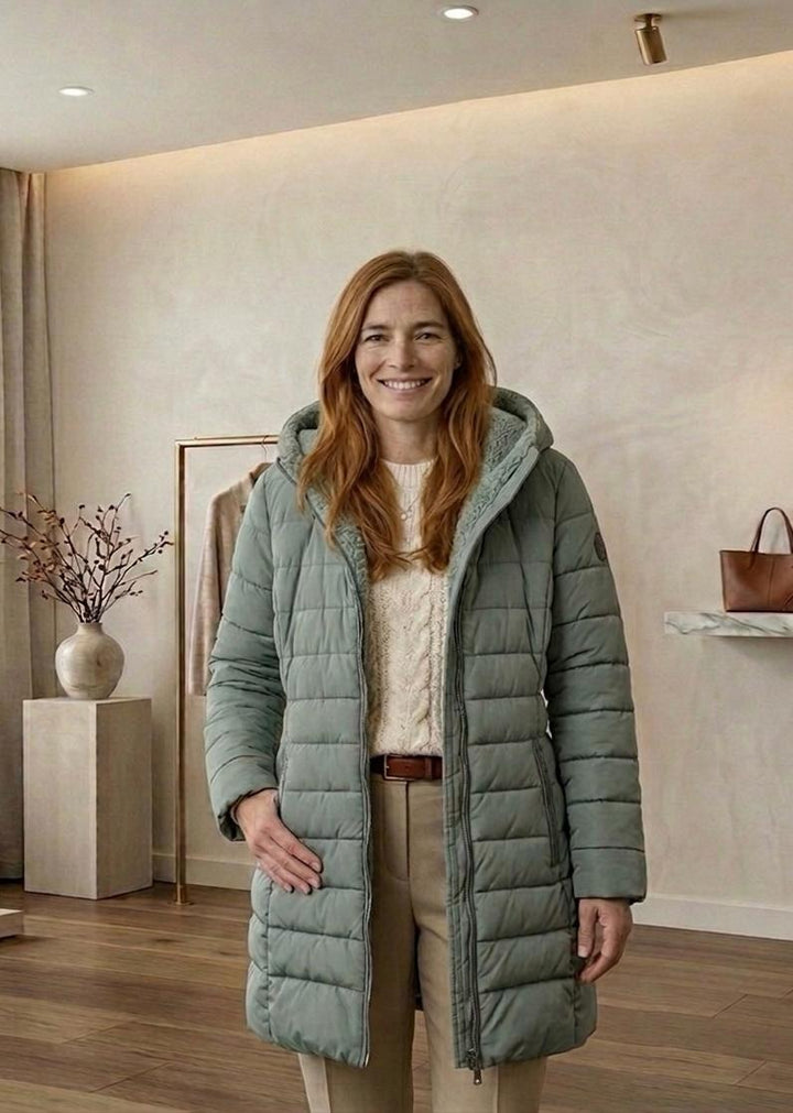 Warm Quilted A-Line Women's Winter Coat
