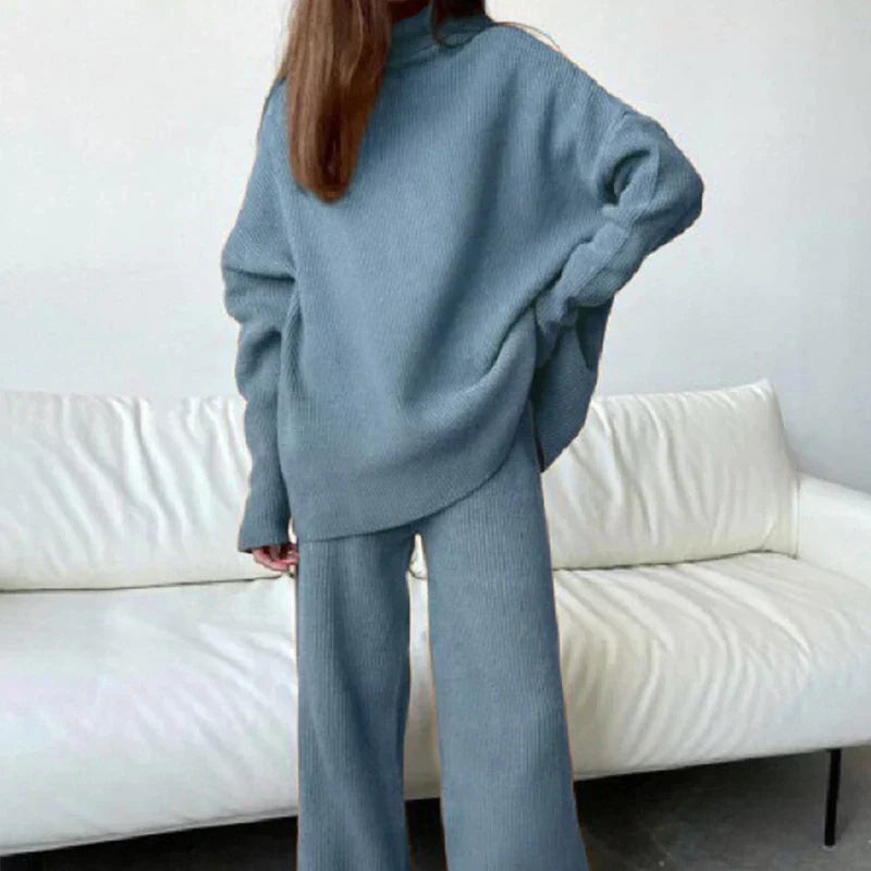 Women's Set with Long Sleeve Top and Pants