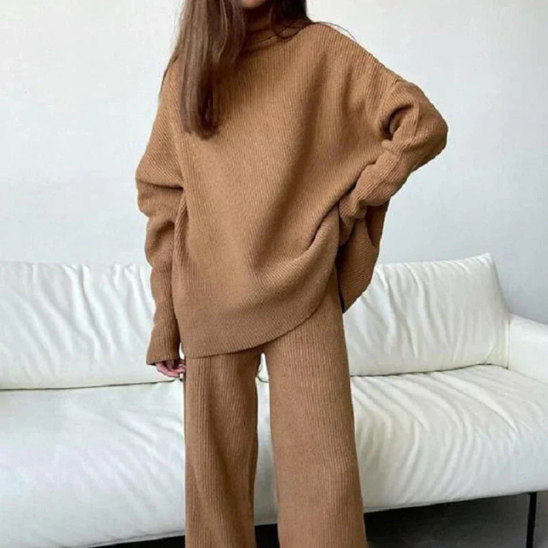 Women's Set with Long Sleeve Top and Pants