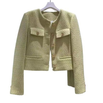 Women's Short Jacket with Button Closure