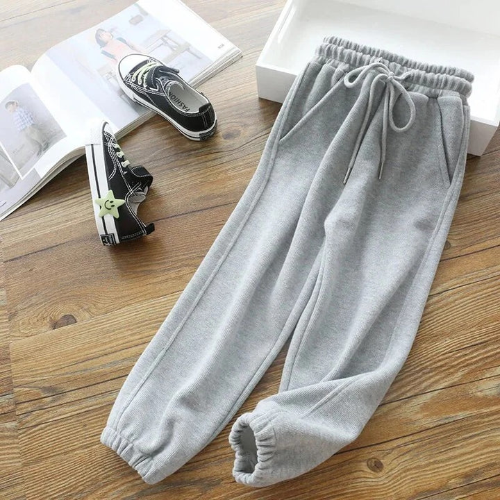 Women's Trousers with Elastic Waist and Drawstring