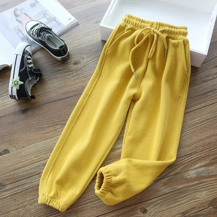 Women's Trousers with Elastic Waist and Drawstring