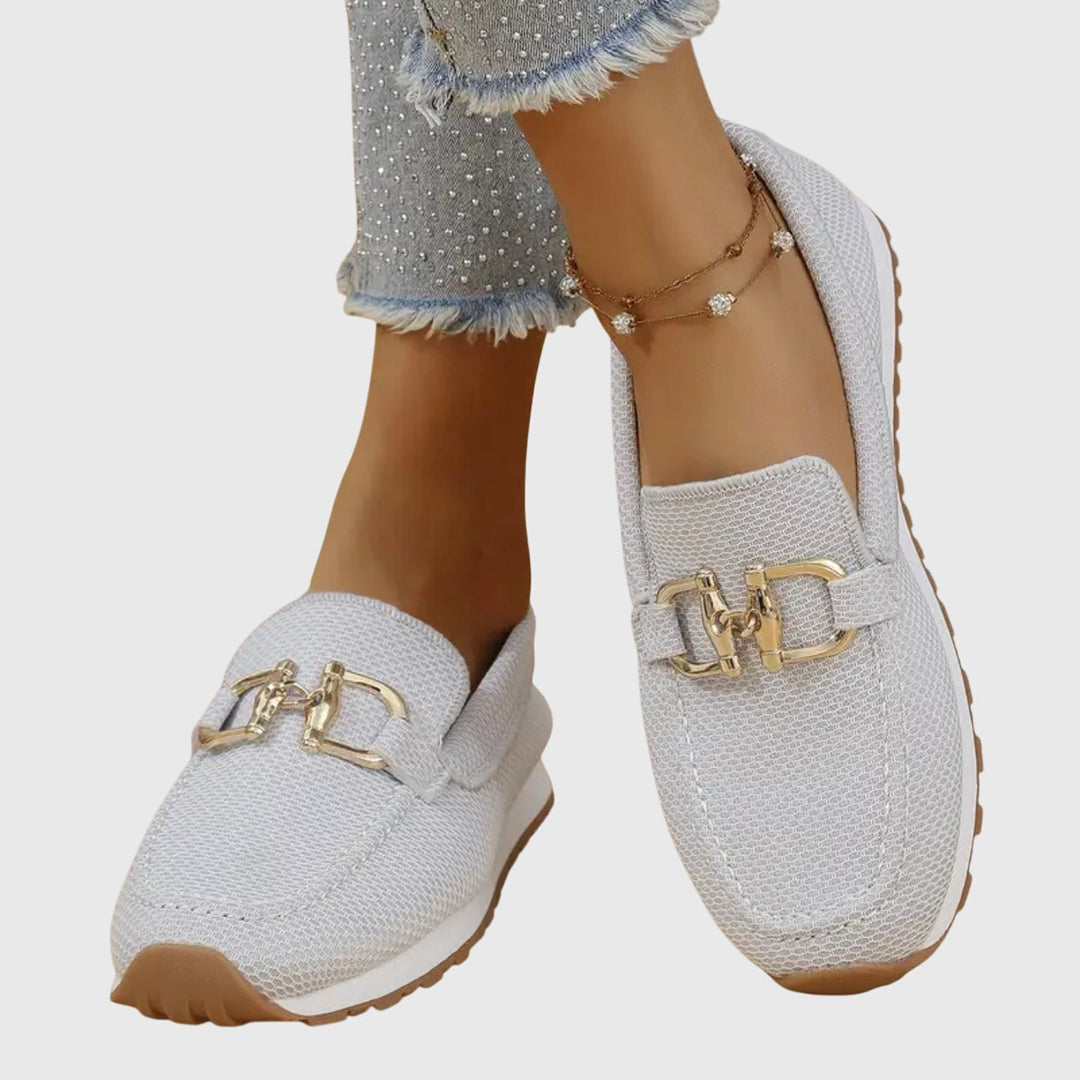 Women’s Mesh Slip-On Loafers with Horsebit Detail 3
