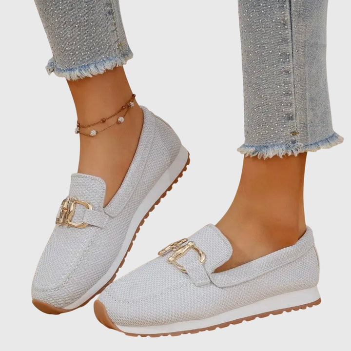 Women’s Mesh Slip-On Loafers with Horsebit Detail 4
