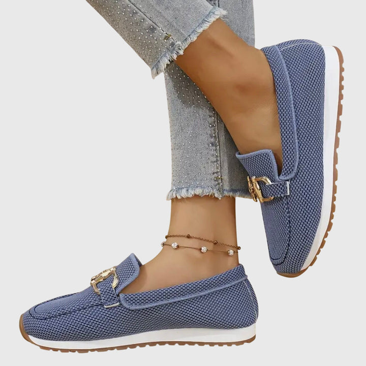 Women’s Mesh Slip-On Loafers with Horsebit Detail 5