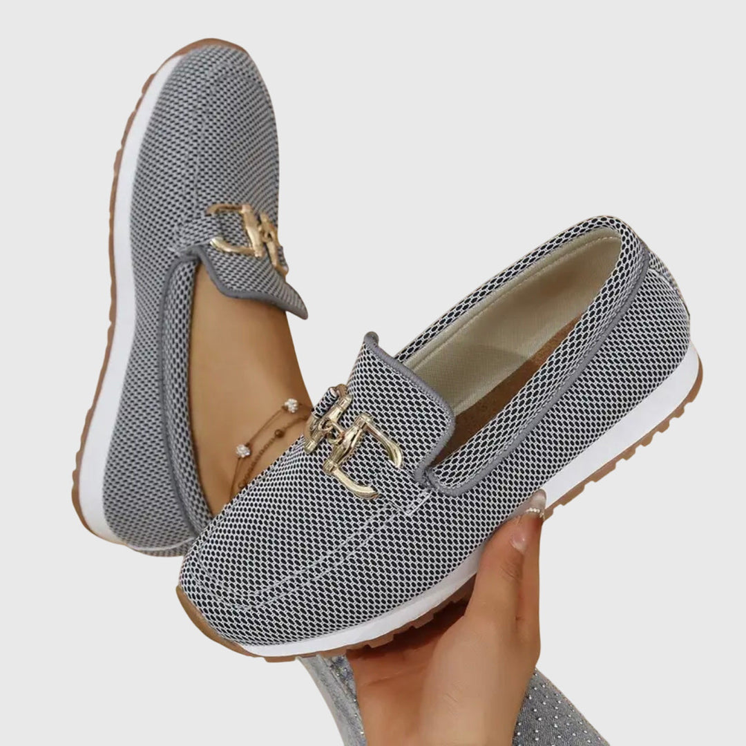 Women’s Mesh Slip-On Loafers with Horsebit Detail 6