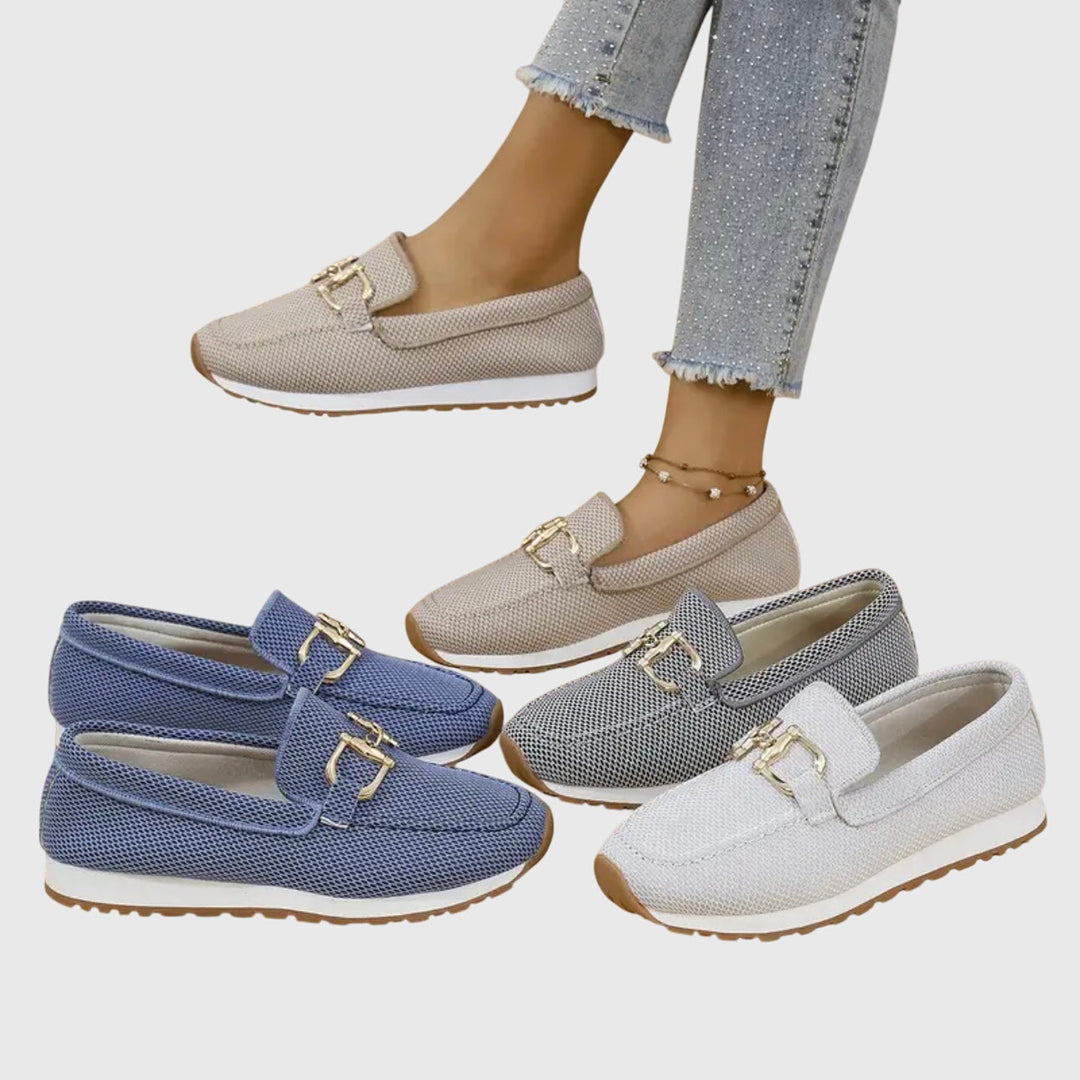 Women’s Mesh Slip-On Loafers with Horsebit Detail 7