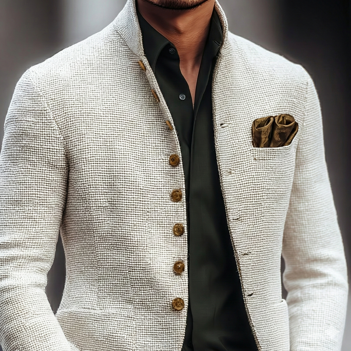 Refined Single Breasted Men's Cardigan