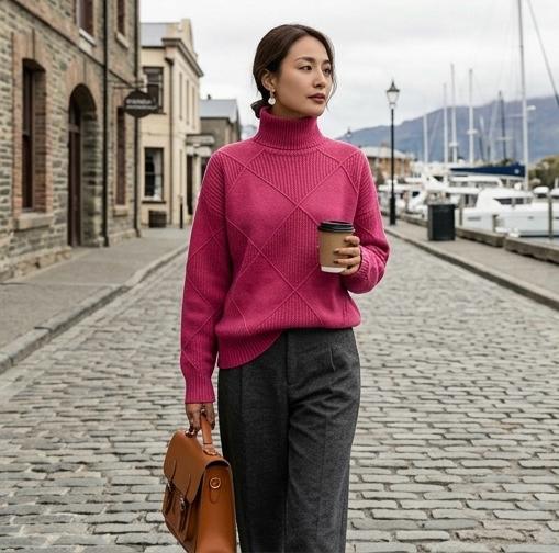 Soft Warm Women's Turtleneck Jumper