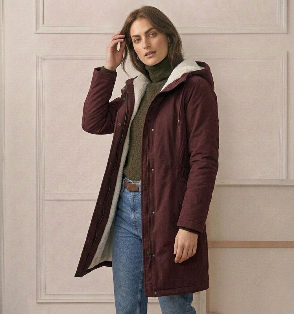 Waterproof Fleece-Lined Women's Long Parka