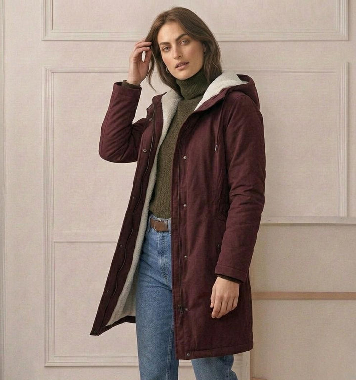 Waterproof Fleece-Lined Women's Long Parka