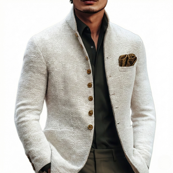 Refined Single Breasted Men's Cardigan